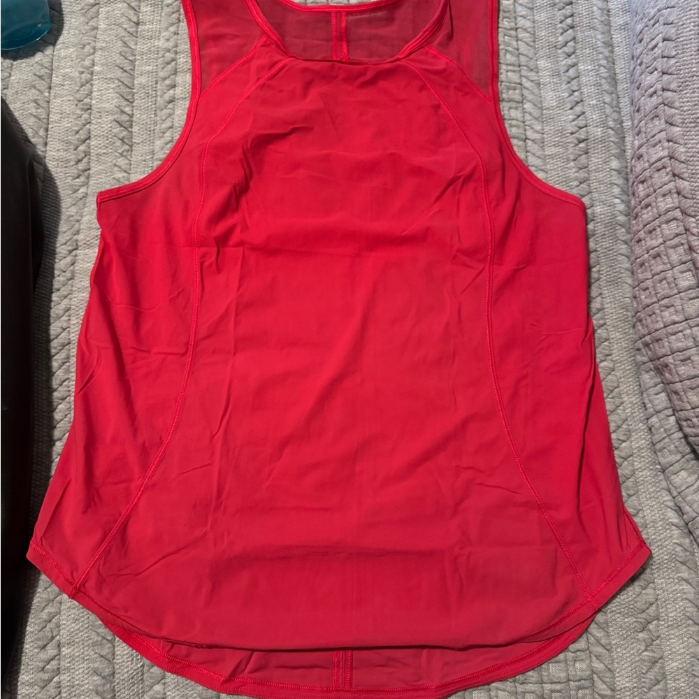 Lululemon Athletica Red Sleeveless Tank Top